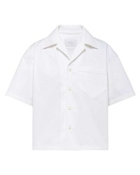 Prada Camp Collar Cotton Shirt