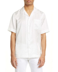 Dries Van Noten Carltone Short Sleeve Button Up Shirt