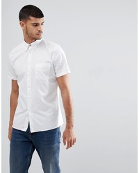 PS Paul Smith Casual Fit Short Sleeve Pocket Shirt In White