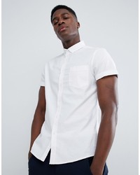 ASOS DESIGN Casual Slim Fit Oxford Shirt In White