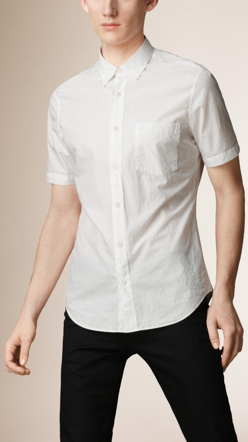 burberry cotton poplin shirt