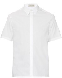 Balenciaga Cotton Poplin Short Sleeved Shirt