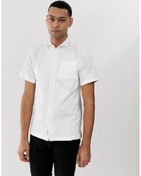 Bellfield Cutaway Collar Cotton Shirt In White