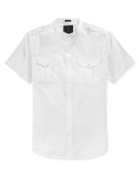 GUESS Dual Pocket Quinton Striped Short Sleeve Shirt