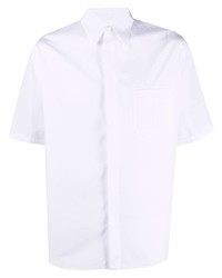 Fendi Embossed Logo Cotton Shirt