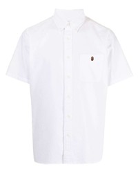 A Bathing Ape Embroidered Logo Cotton Shirt