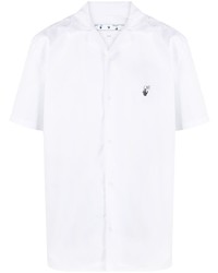 Off-White Embroidered Logo Short Sleeve Shirt