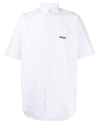 Balenciaga Embroidered Logo Short Sleeved Shirt