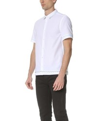 MSGM Embroidered Short Sleeve Shirt