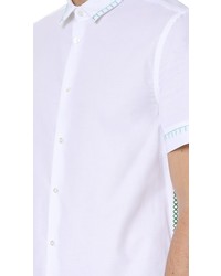 MSGM Embroidered Short Sleeve Shirt