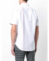 Thom Browne Engineered Rwb Stripe Oxford Shirt