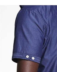Express Fitted Short Sleeve Two Pocket Shirt
