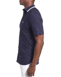 Fred Perry Extra Trim Fit Jacquard Dot Woven Polo