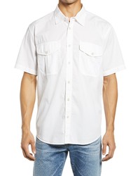 Filson Feather Cloth Short Sleeve Button Up Shirt