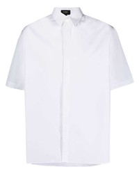 Fendi Ff Embroidered Cotton Shirt