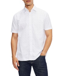 Ted Baker London Fit Short Sleeve Cotton Button Up Shirt