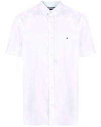 Tommy Hilfiger Flag Embroidered Organic Cotton Shirt