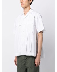 Sacai Fully Pleated Cotton Shirt