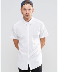 Selected Homme Short Sleeve Linen Mix Shirt