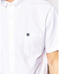 Selected Homme Short Sleeve Oxford Shirt In Regular Fit
