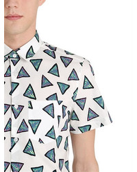 Kenzo Short Sleeve Triangle Cotton Shirt
