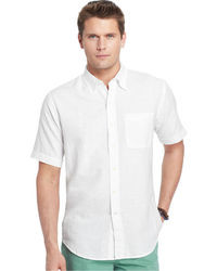 Izod Linen Blend Short Sleeve Shirt
