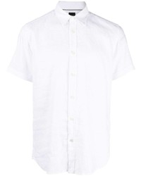 BOSS Linen Blend Short Sleeved Shirt