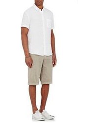 James Perse Linen Short Sleeve Shirt White