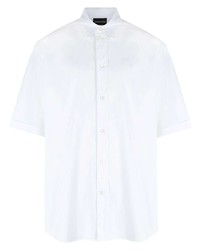 Emporio Armani Logo Embroidered Short Sleeve Shirt