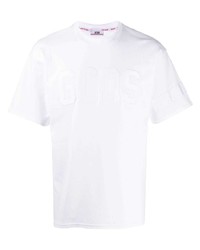 Gcds Logo Stitched Crew Neck T Shirt