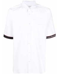 Alexander McQueen Logo Trim Short Sleeve Shirt