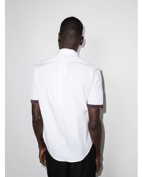 Alexander McQueen Logo Trimmed Short Sleeved Shirt