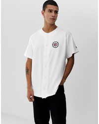 New Era Nba La Clippers Jersey Shirt In White