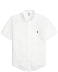 Brooks Brothers Non Iron Regent Fit Oxford Short Sleeve Sport Shirt