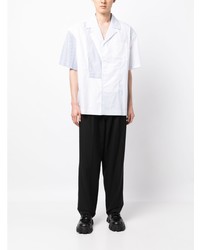 Feng Chen Wang Notched Collar Cotton Shirt