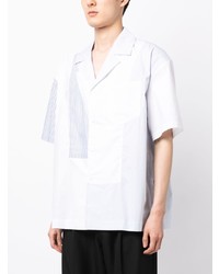 Feng Chen Wang Notched Collar Cotton Shirt