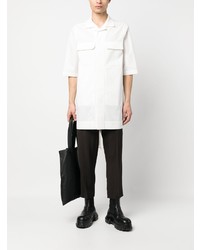 Rick Owens Notched Collar Flap Pockets Shirt