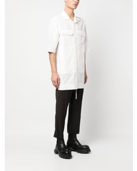 Rick Owens Notched Collar Flap Pockets Shirt