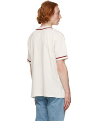 Ps By Paul Smith Off White Baseball Happy Short Sleeve Shirt