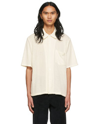 Our Legacy Off White Boucl Box Shirt