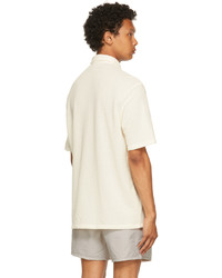 Our Legacy Off White Boucl Box Short Sleeve Shirt