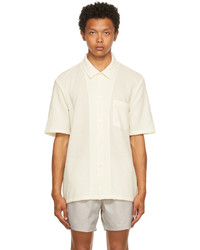 Our Legacy Off White Boucl Box Short Sleeve Shirt