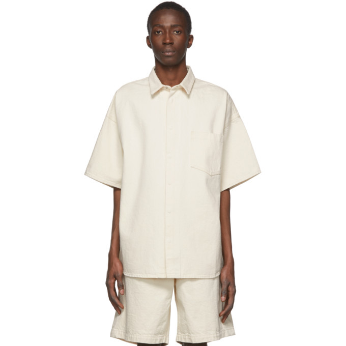 Jil Sanderand Off White Twill Shirt, $690 | SSENSE | Lookastic