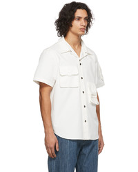 Helmut Lang Off White Utility Short Sleeve Shirt