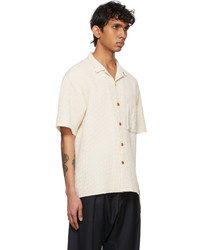 Kuro Off White Waffle Short Sleeve Shirt
