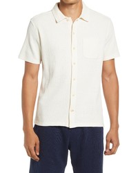 Oliver Spencer Organic Cotton Short Sleeve Button Up Shirt