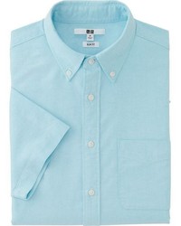 Uniqlo Oxford Slim Fit Short Sleeve Shirt