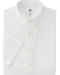 Uniqlo Oxford Slim Fit Short Sleeve Shirt