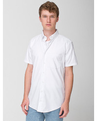 Oxford Pinpoint Short Sleeve Button Down With Pocket