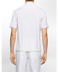Calvin Klein Platinum Regular Fit Mesh Trim Short Sleeve Shirt